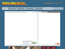 Tablet Screenshot of naughtycollegecams.com